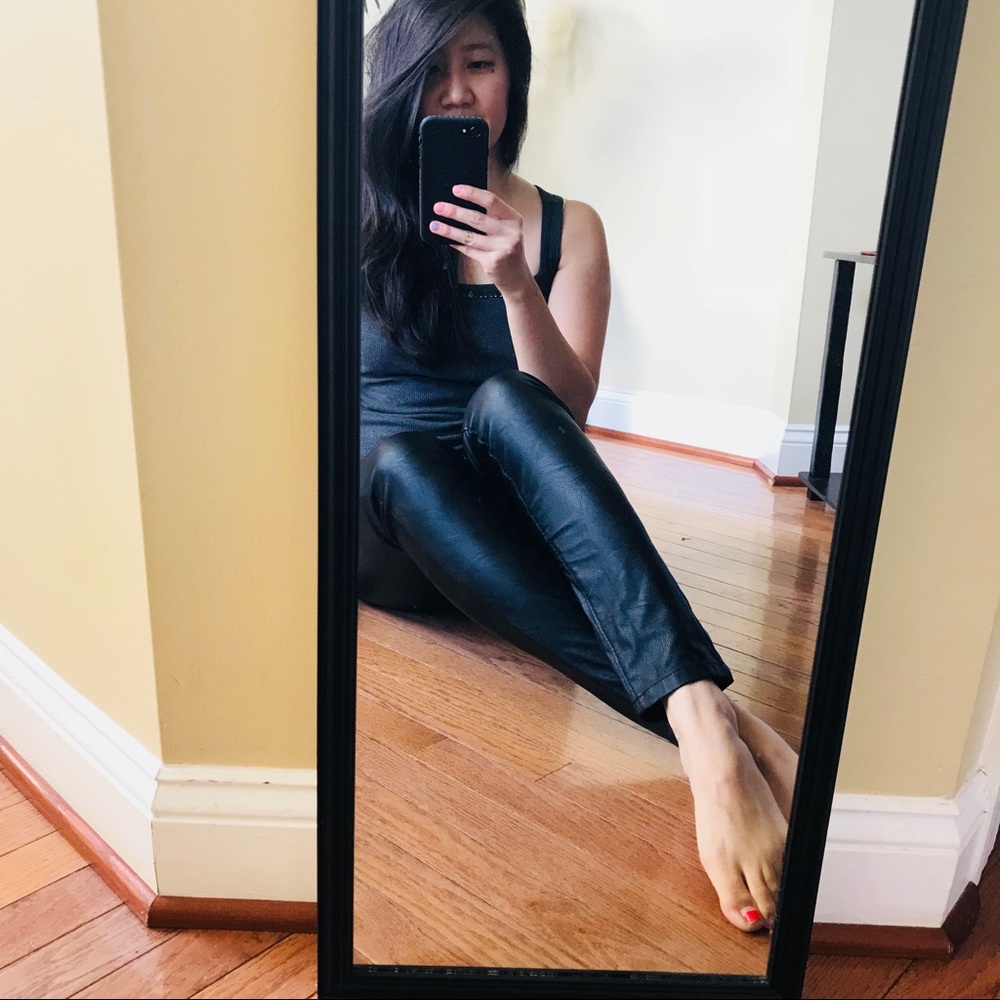 Blank NYC vegan spray on leather skinny jeans - 30